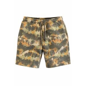 Forever 21 Tie Dye Sweat Shorts Men’s L Green Brown Drawstring Lounge
